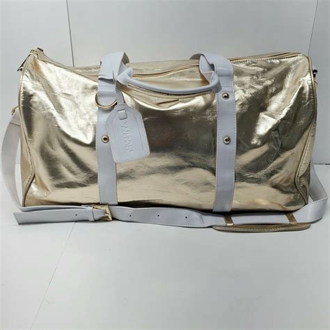 versace parfums duffle bag gold